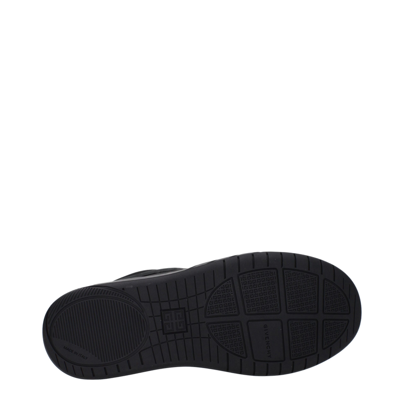 Black fabric low top sneakers-null