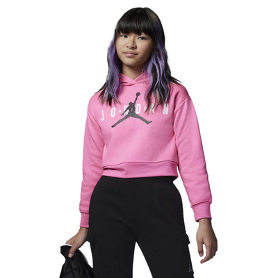 Nike jordan girls jumpman sustainable hoodie, Pinksicle, medium