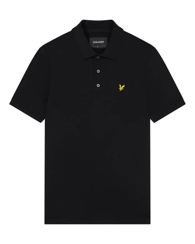 Plain polo shirt z865 jet black-null
