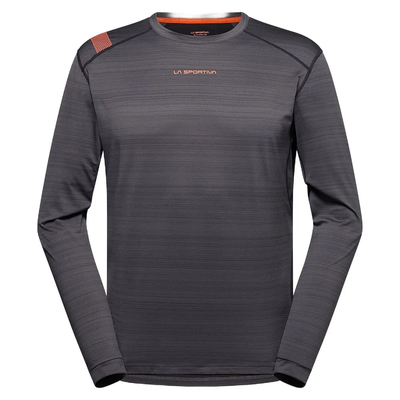Tour long sleeve m, Carbon/cherry Tomato, medium