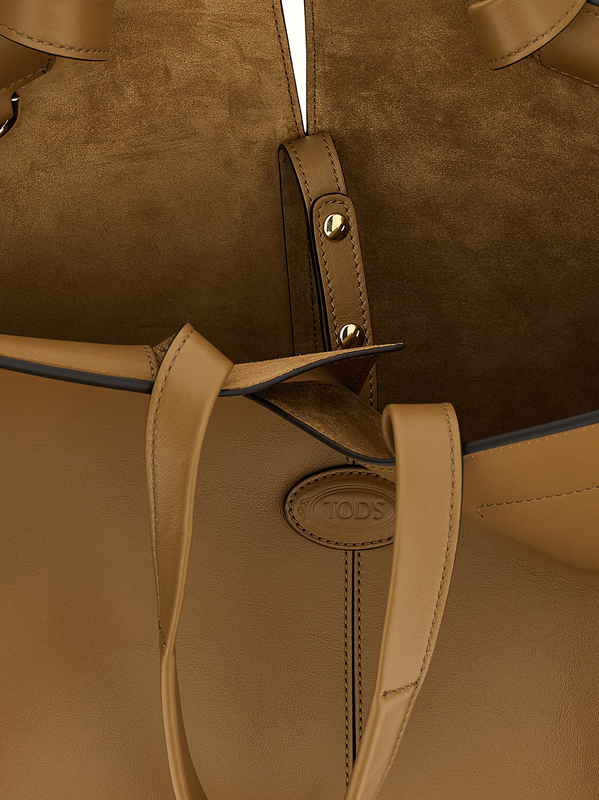 Bicolor calfskin tote bag-null