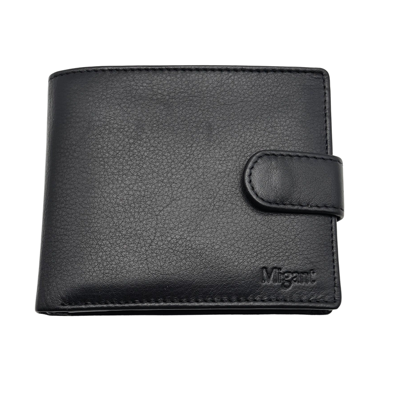 Migant design black or brown Genuine leather wallet in giftbox 6443 image number null