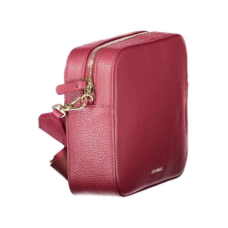 Red leather women bag-null