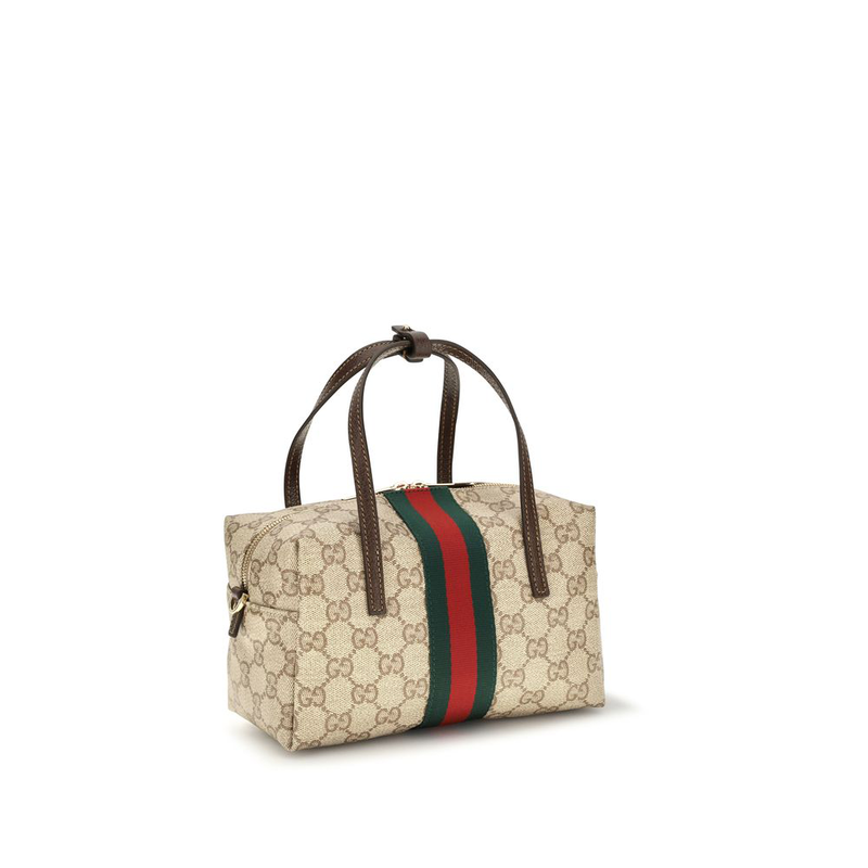 Beige fabric handbag-null