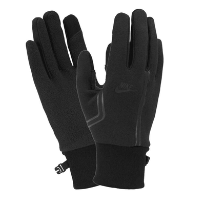 Nike tech fleece gloves, Black, medium