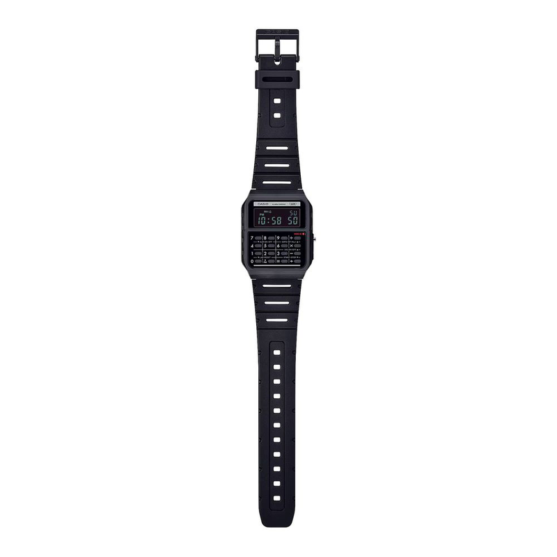 Black resin digital watch-null