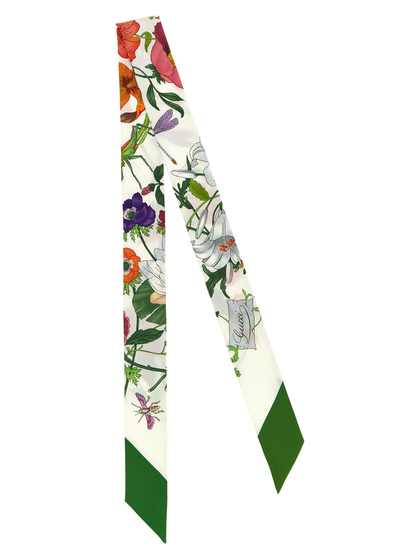 Bicolor silk foulard-null