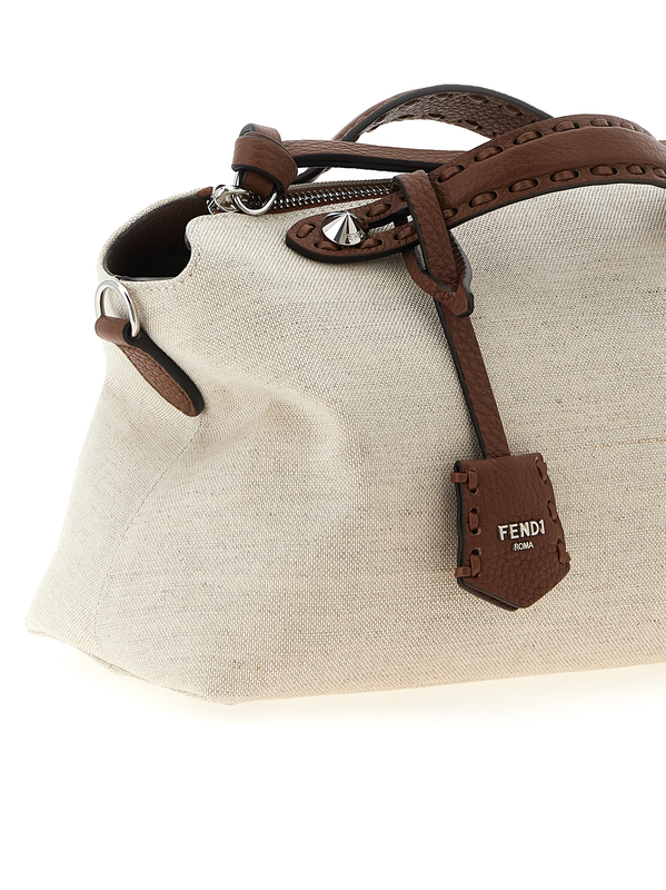 Beige polyethylene handbag-null