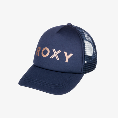 Roxy girls reggae town trucker cap blue ergha03278-bsp0, Blue, medium