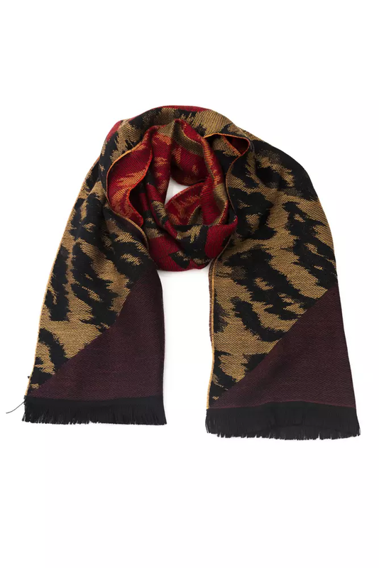Brown wool men scarf-null