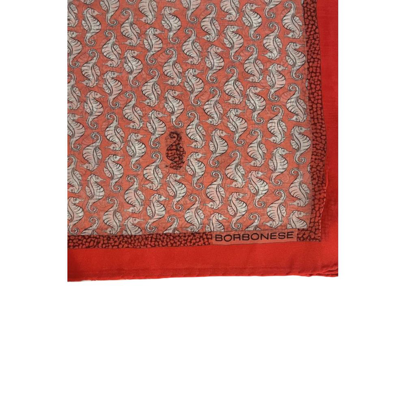 Red silk women scarf-null