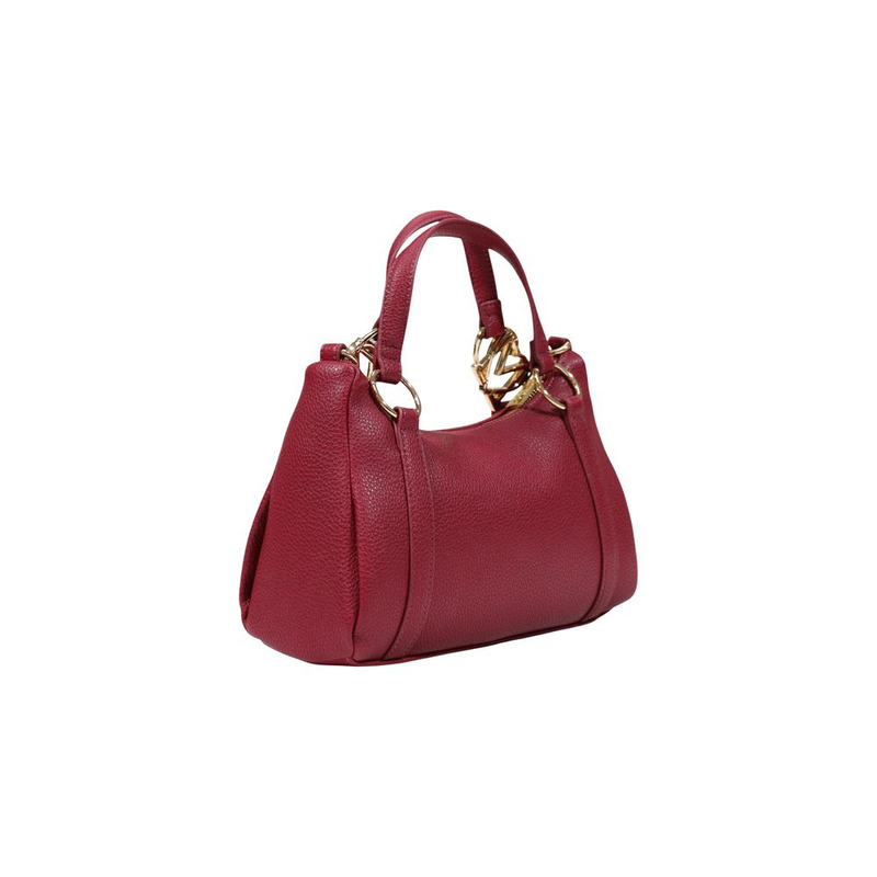 Purple polyethylene handbag-null