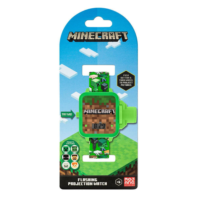 Minecraft green strap projection watch-null