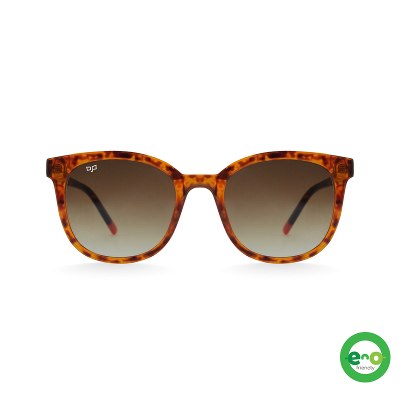 OJO sunglasses everyday bio acetate s70 handmade shell brown frame and temples with brown gradient l image number null