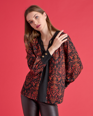 Knitted printed