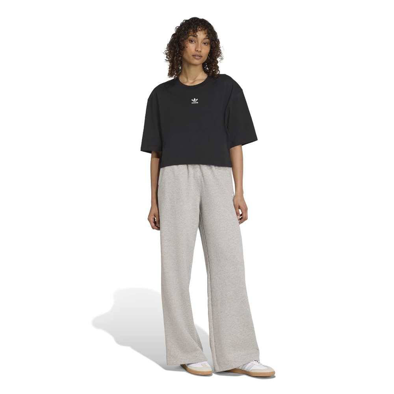 Adidas ess womens wide leg fleece pant-null