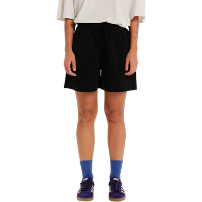 Women's sweat shorts, Black, medium