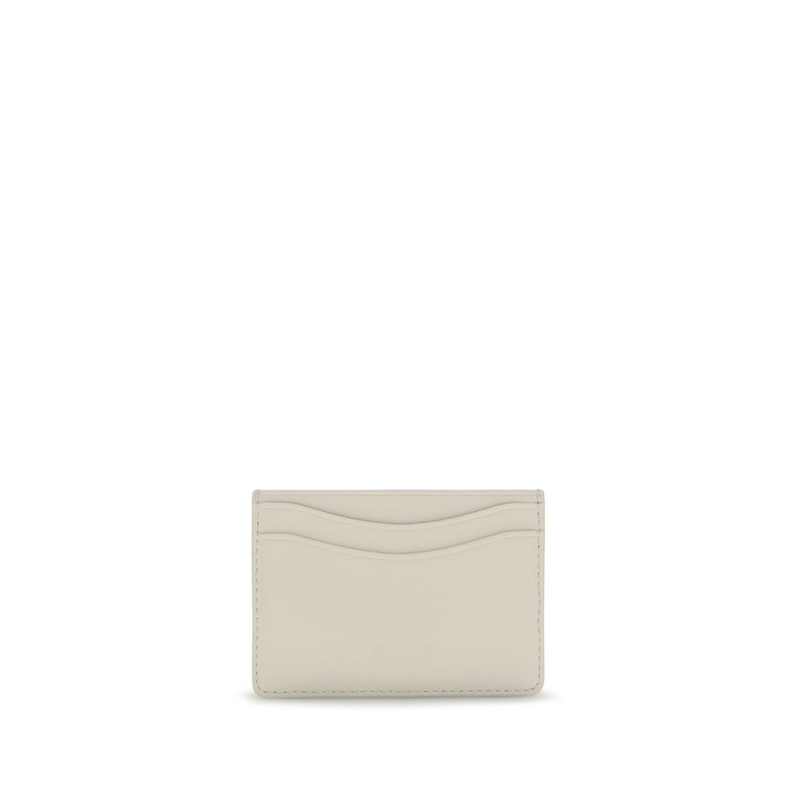 White recycled leather wallet-null
