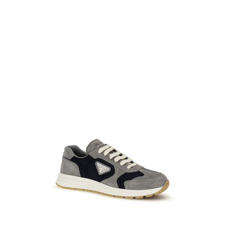 Blue calf leather bos taurus athletic sneakers-null