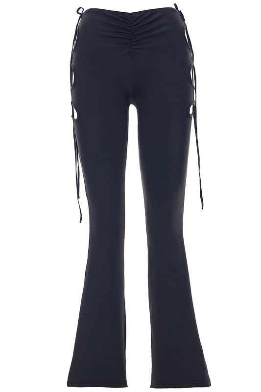Trousers with side openings-null
