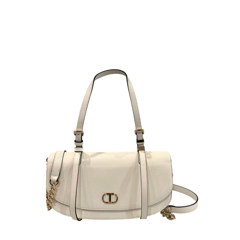White pu women shoulder bag-null