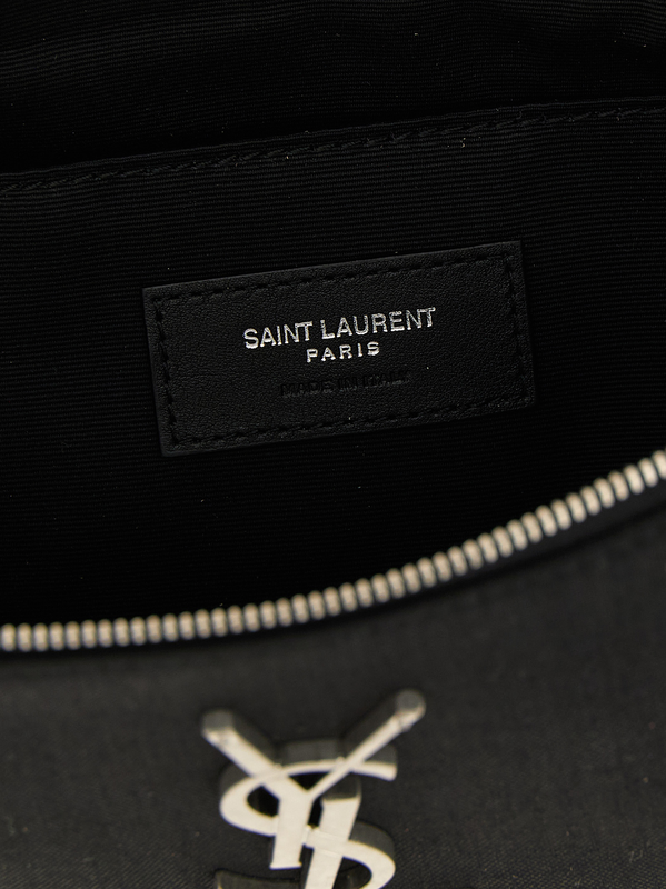 Black lamb leather crossbody bag-null