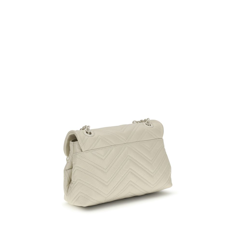 Beige napa leather / calf bos taurus handbag-null