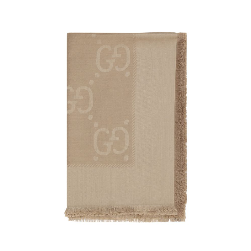 Brown wool oves aries scarf-null