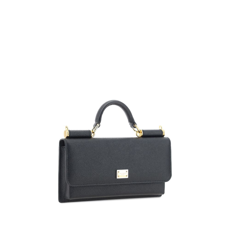 Black calf leather bos taurus shoulder bag-null