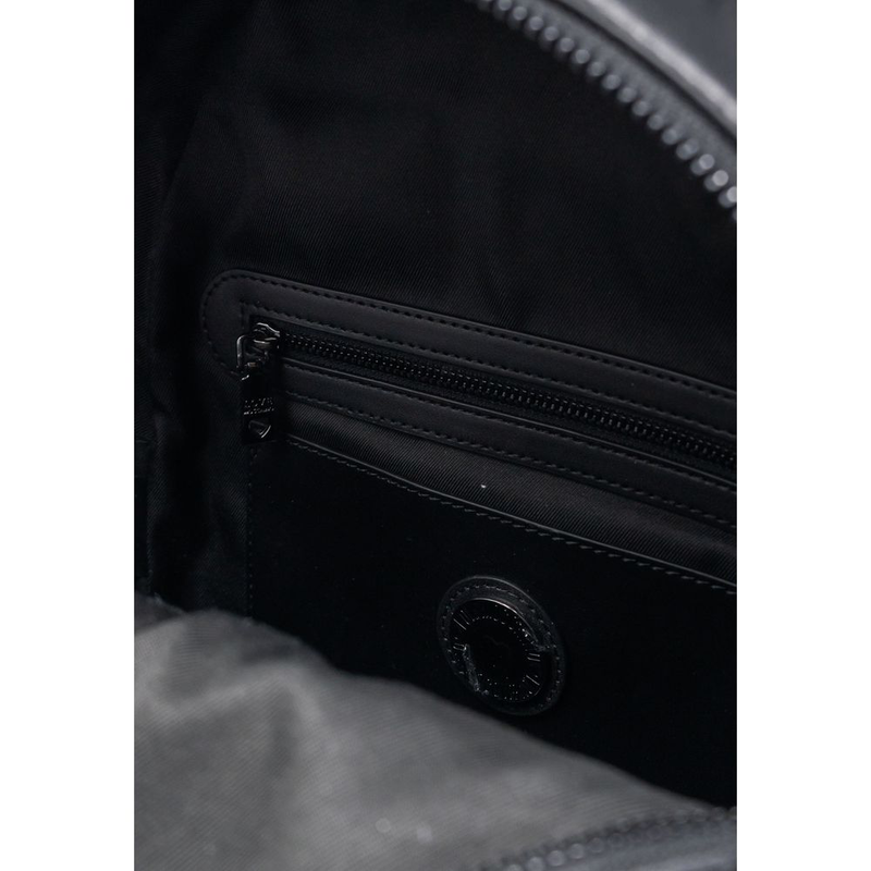 Black polyethylene backpack-null