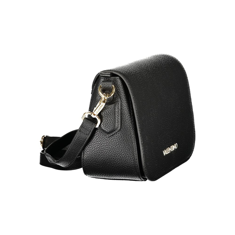 Black polyurethane women's bag-null