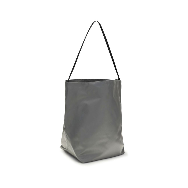 Gray polyamide backet bag-null