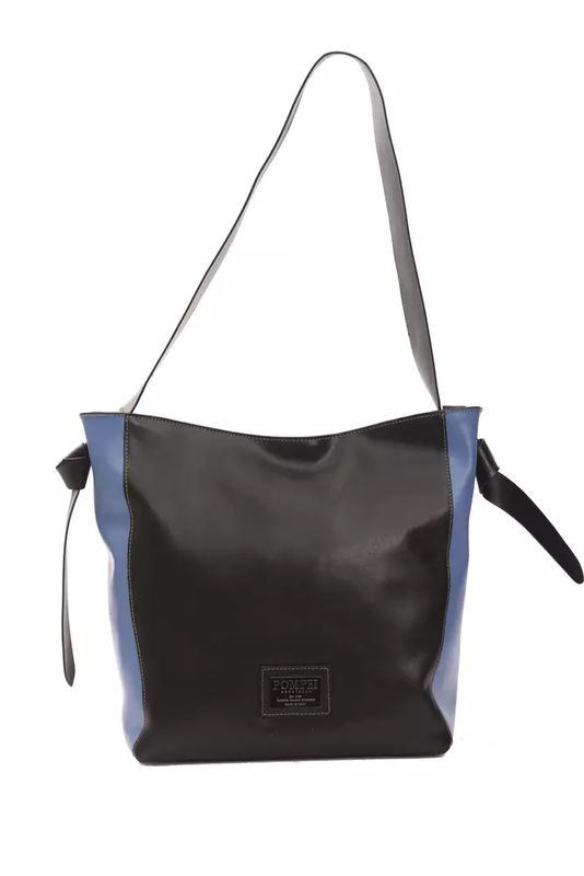 Black leather women shoulder bag-null