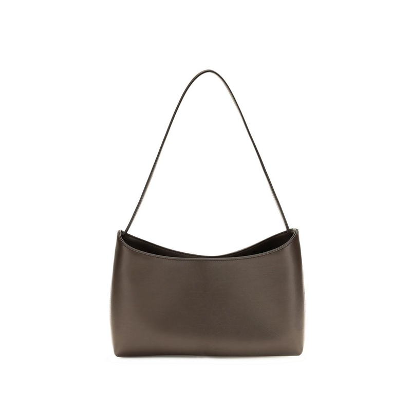 Brown calf leather bos taurus shoulder bag-null