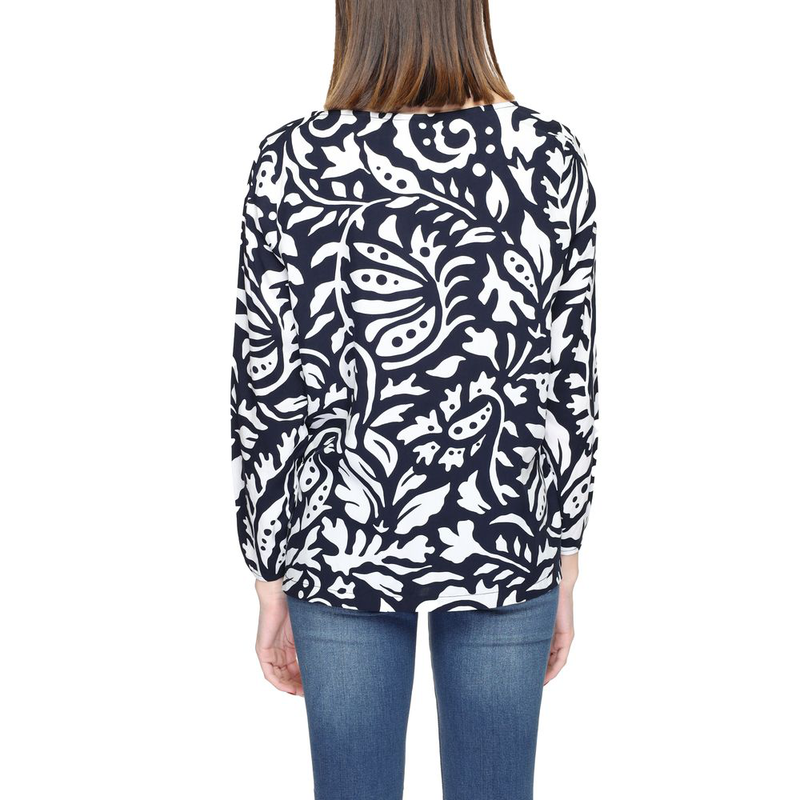 Blue viscose blouse-null