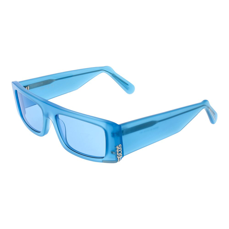 Blue plastic sunglasses-null