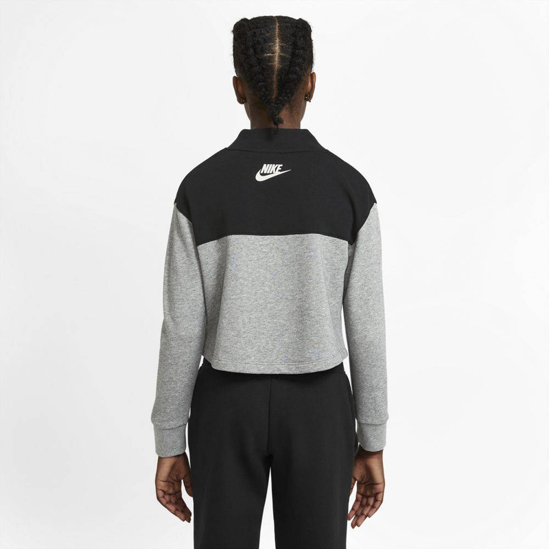 Nike sportswear girls french terry cropped crew image number null