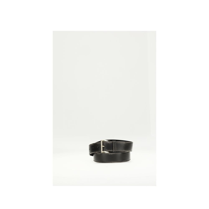 Black calf leather bos taurus regular belt-null