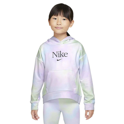 Nike little girls aura all-over-print hoodie, Multicolor / Black, medium