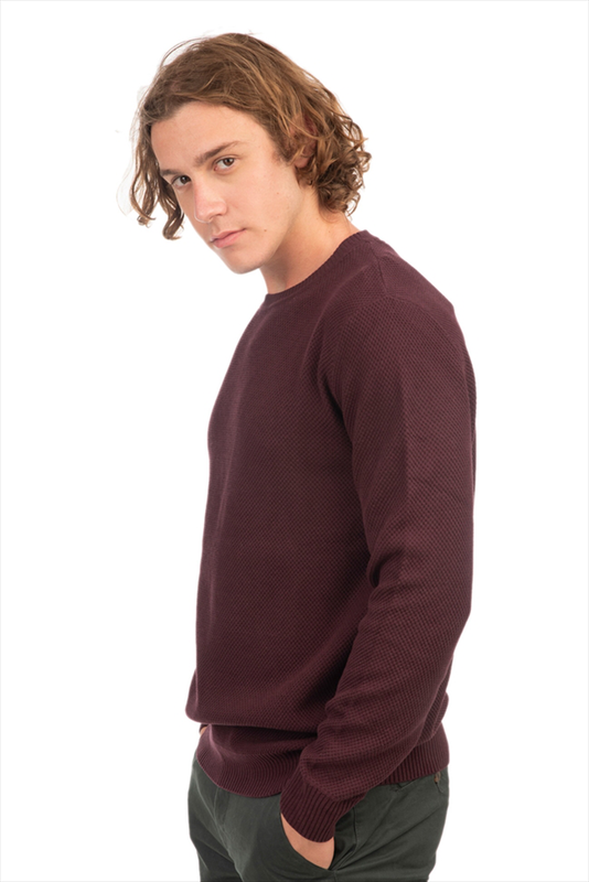 Basic cotton round neck knitwear image number null
