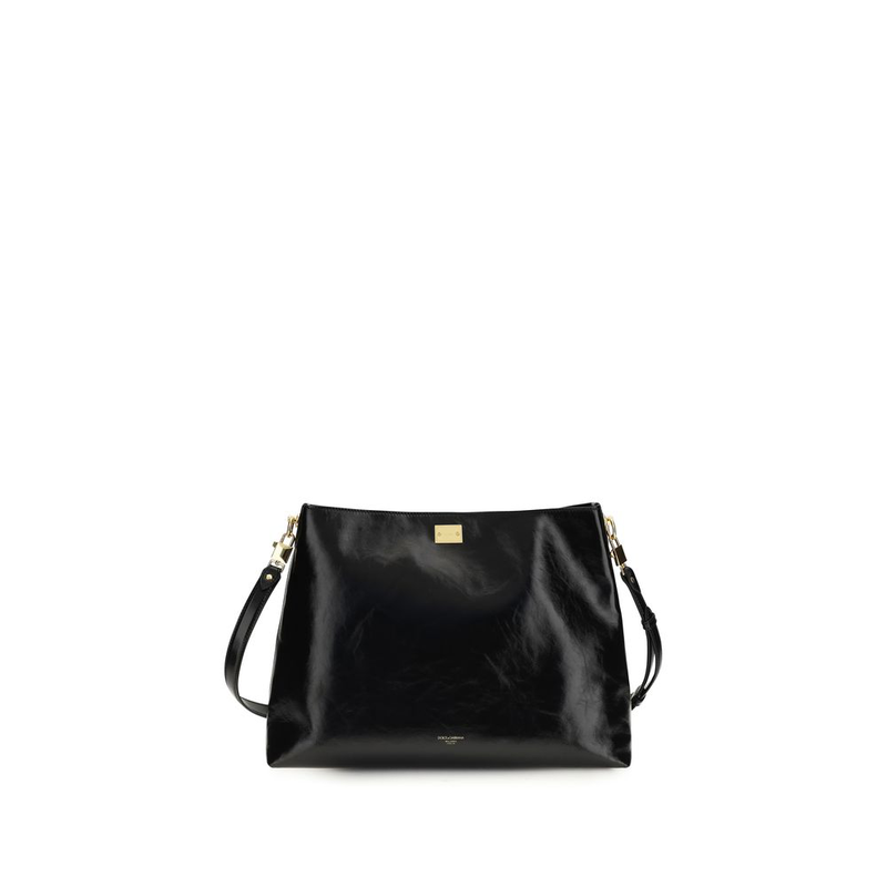 Black calf leather bos taurus shoulder bag-null
