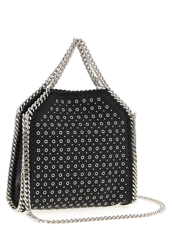 Black polyester handbag-null