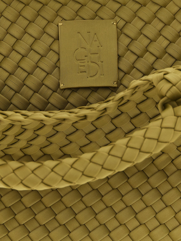 Bicolor nylon handbag-null