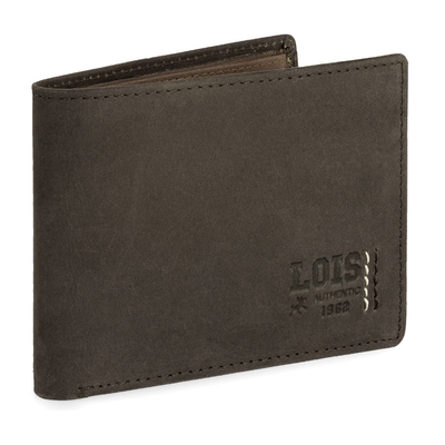 Πορτοφόλι ανδρικό δερμάτινο lois 202812-02 καφέ, Brown, medium