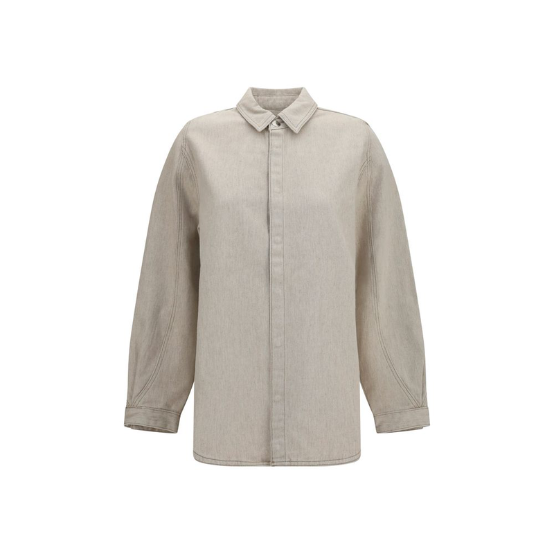 Beige denim shirt-null