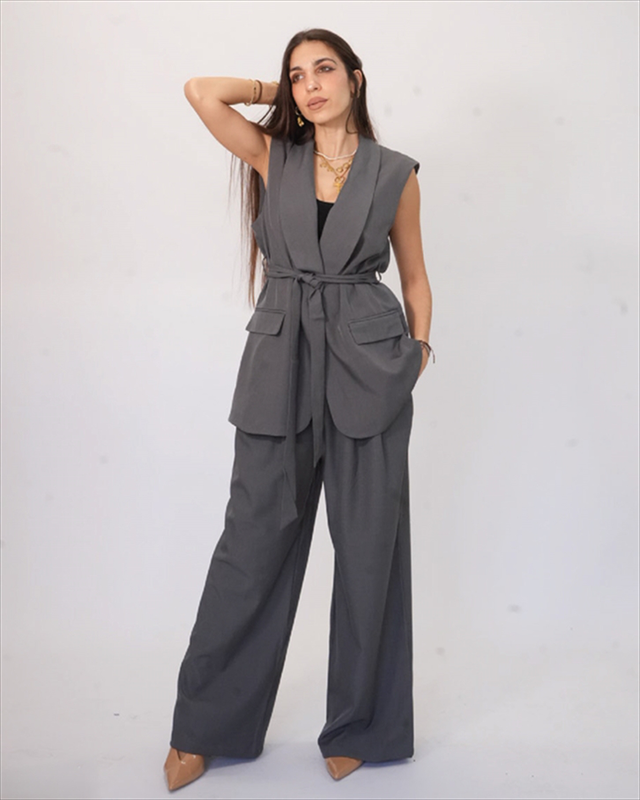 Set waiscoat with belt and pants ble190-null