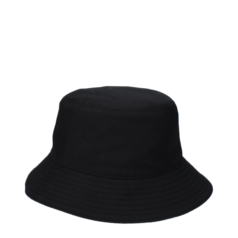 Black fabric bucket hat-null
