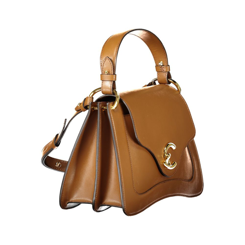 Marrone leather women handbag-null