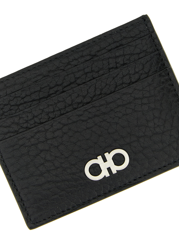 Black calfskin cardholder-null