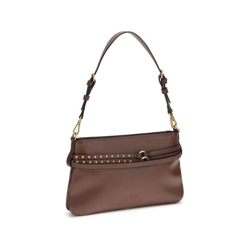 Brown calf leather bos taurus shoulder bag-null